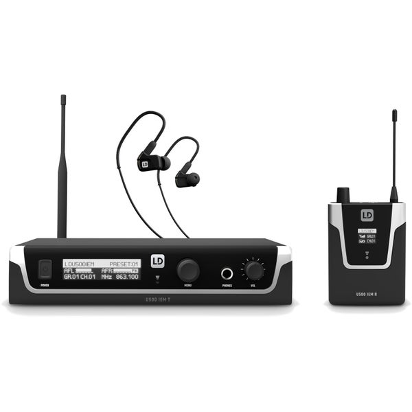 LD Systems U505.1 IEM HP in-ear monitoring set (514 - 542 MHz)