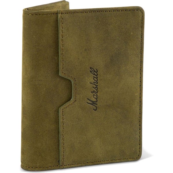 Marshall Lifestyle Suedehead Olive Leather wallet