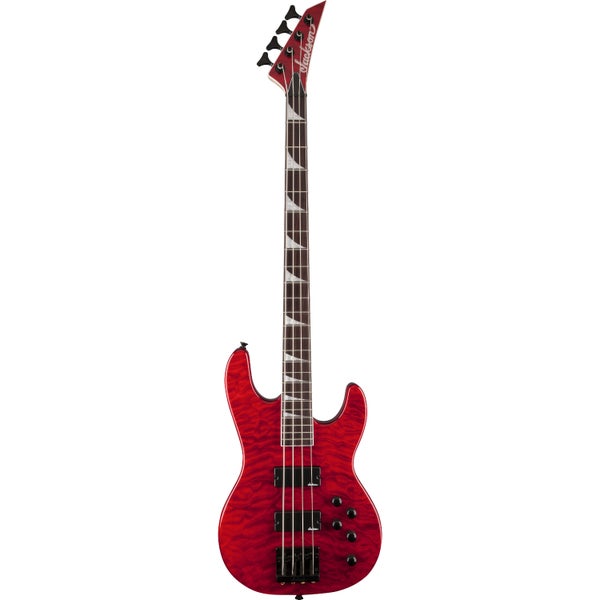 Jackson JS3QM Concert Bass röd elbas