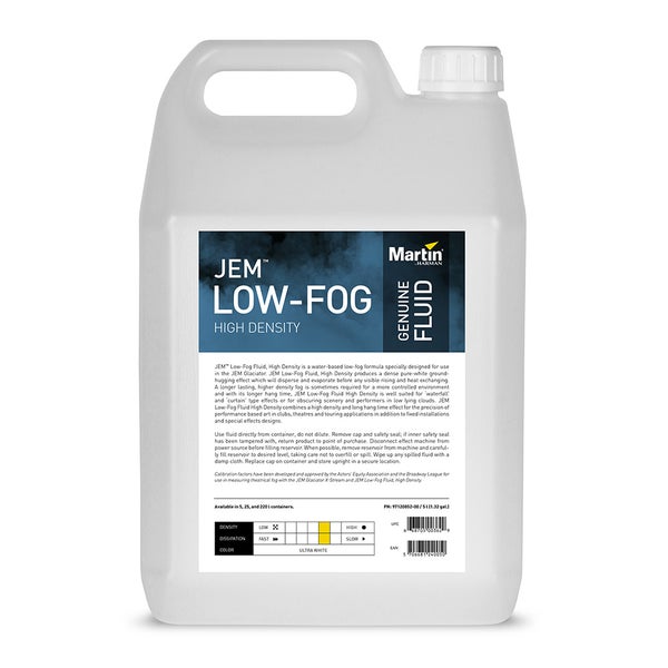 JEM Low-Fog High Density smoke fluid, 5 ltr