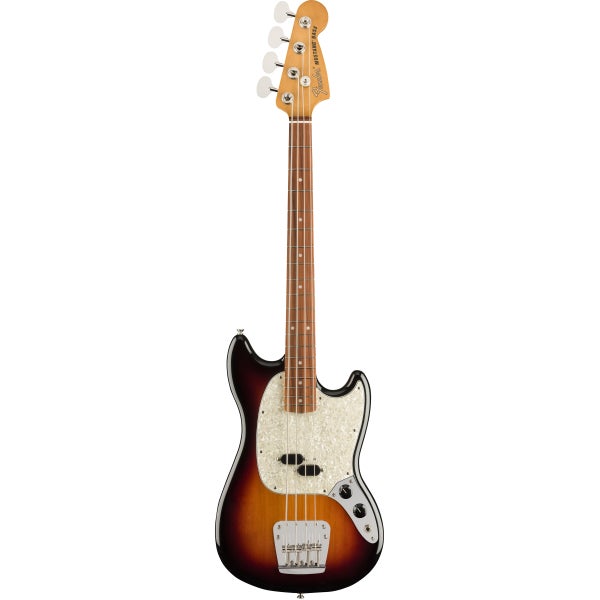 Fender Vintera 60s Mustang Bass 3-Tone Sunburst PF with gig bag
