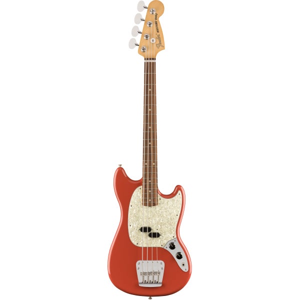 Fender Vintera 60s Mustang Bass Fiesta Red PF with gig bag