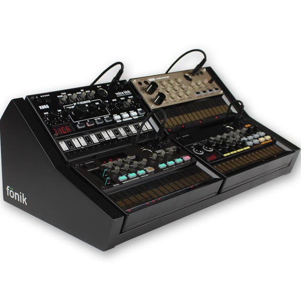 Fonik Audio Innovations stand for 4x Korg Volca, black