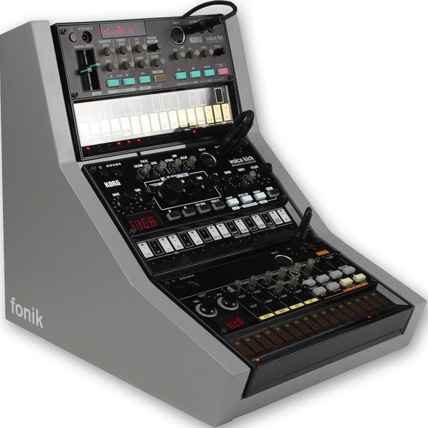 Fonik Audio Innovations stand for 3x Korg Volca, grey