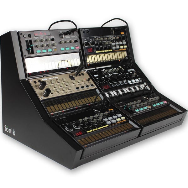 Fonik Audio Innovations stand for 6x Korg Volca, black