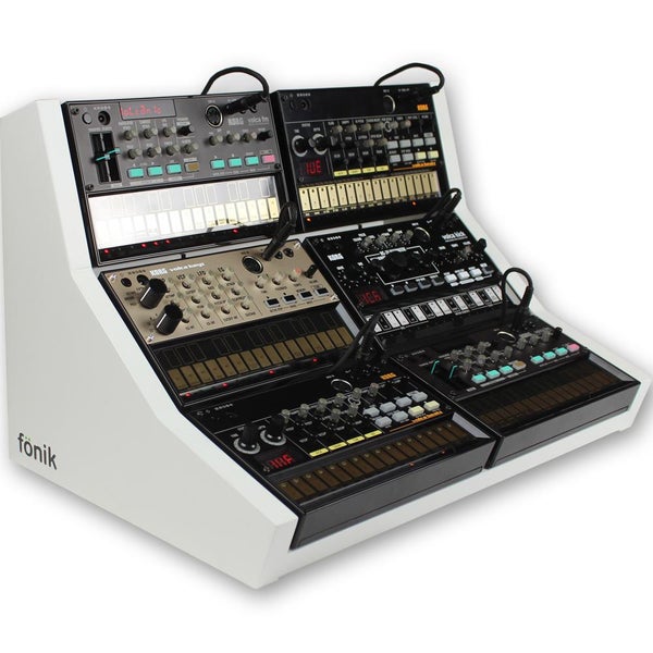 Fonik Audio Innovations stand for 6x Korg Volca, white