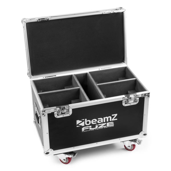 BeamZ FCFZ4 flight case for 4x Fuze moving heads