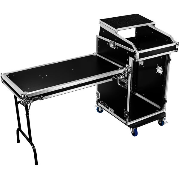 Odyssey FZGS1416WDLX Pro Combo Rack avec table et plateau pour ordinateur portable