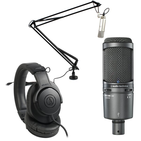 Audio Technica AT2020USB+ set with ATH-M20x and IVA 08 USB