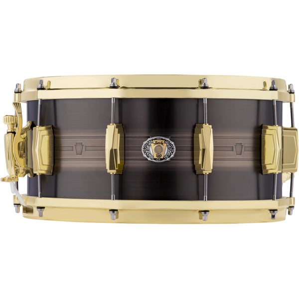 Ludwig LBR0714CX Heirloom Black Brass 14 x 7-inch Snare Drum