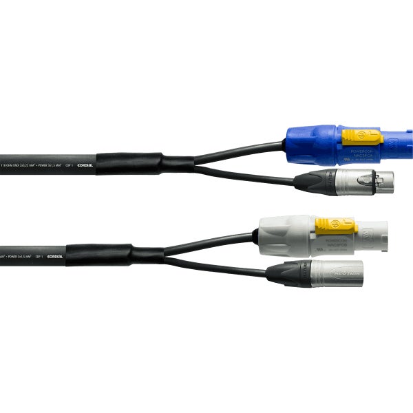 Cordial CPH1.5-DMX1-5-PWR1 Peak 5p XLR + Powercon, 1.5 m