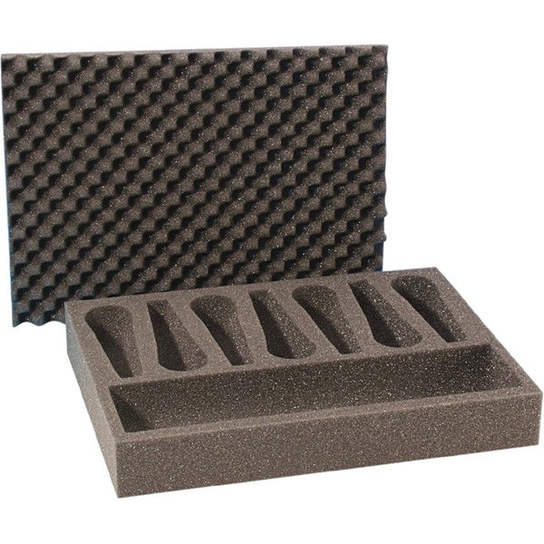 Adam Hall 2806 pre-cut foam for 7 microphones