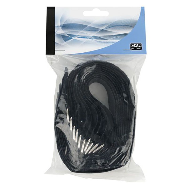 DAP Snap Fastener 40x400 Cable Binders (Black, Pack of 10)