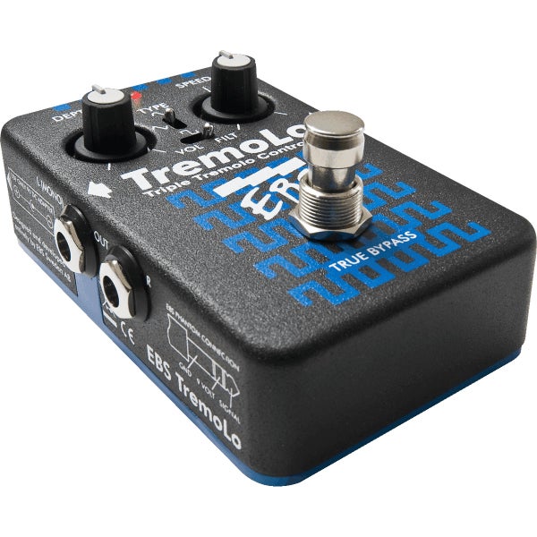 EBS TremoLo Stereo Vintage Tremolo Effect Pedal