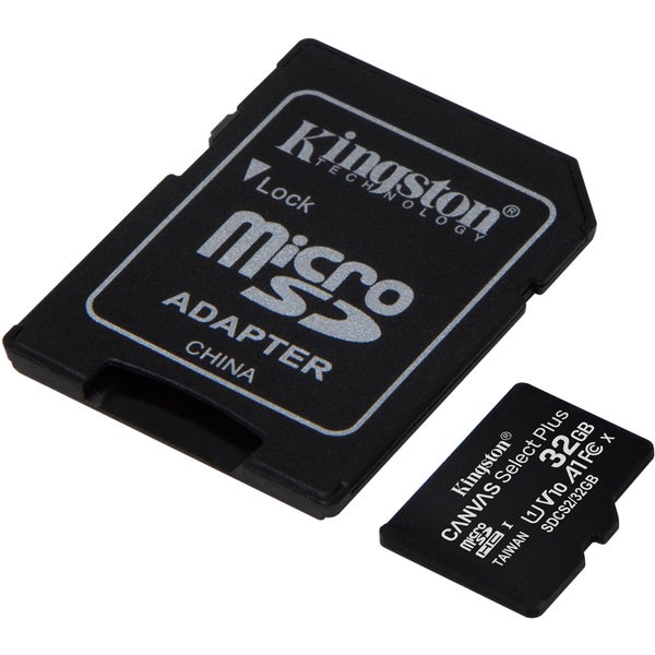 Kingston Canvas Select Plus 32GB MicroSD Card with Adapter