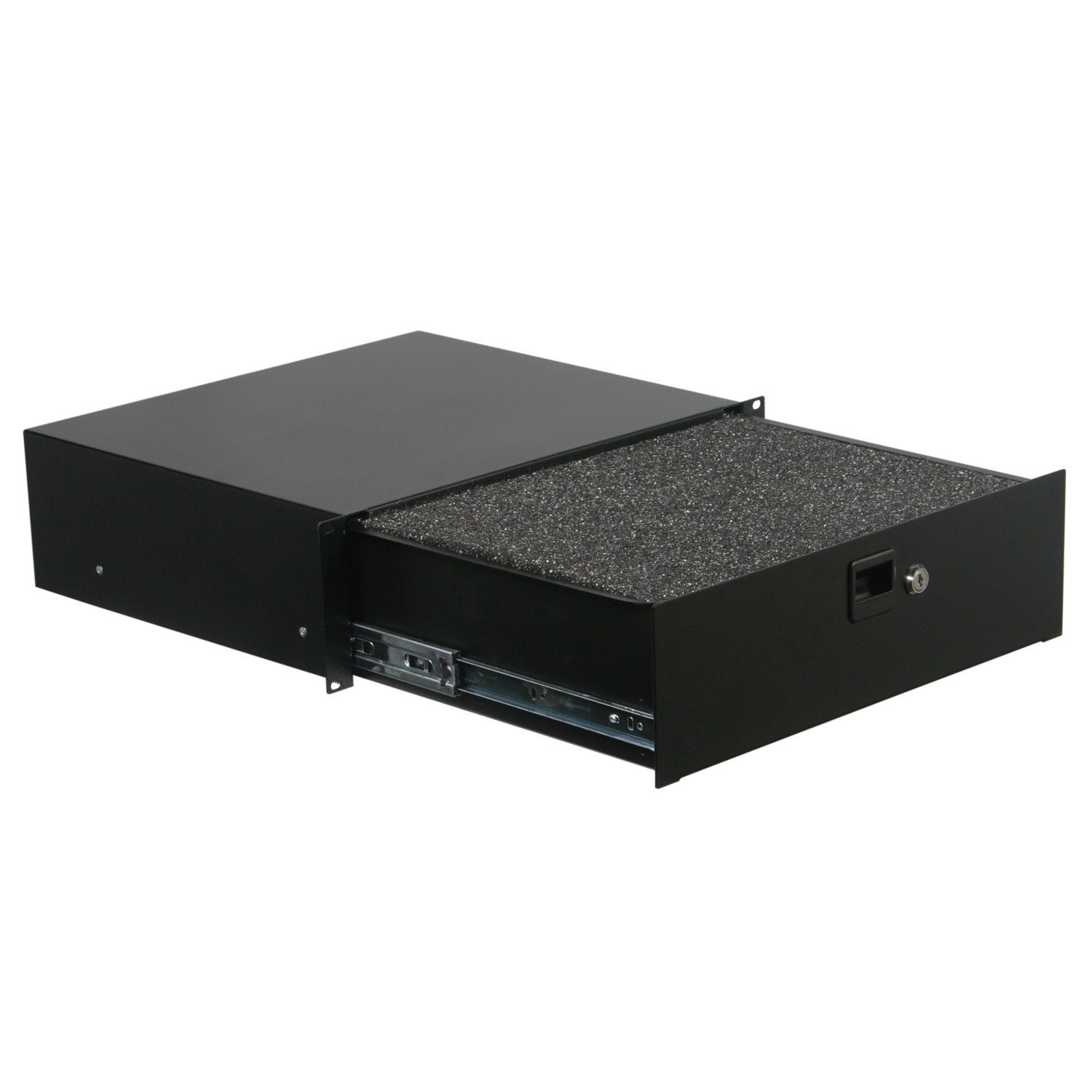 Odyssey ADFRD03 3U rack drawer with foam insert | Bax Music