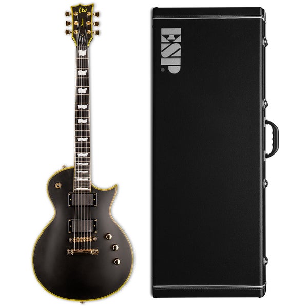 ESP LTD Deluxe EC-1000 Vintage Black EMG + koffer