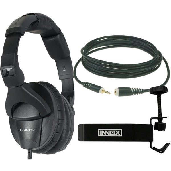 Sennheiser HD 280 PRO Headphones + Headphone Bracket and Extension Cable