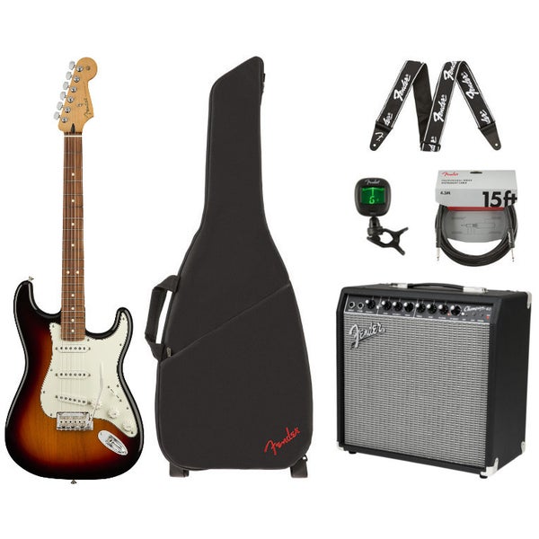 Fender Player Stratocaster Sunburst PF + ampli et accessoires