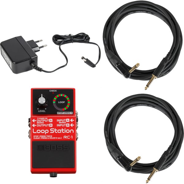 Boss RC-1 Loop Station + adaptateur + câbles