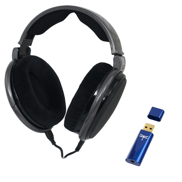 Sennheiser HD650 studio hoofdtelefoon bundel met Dragonfly Cobalt