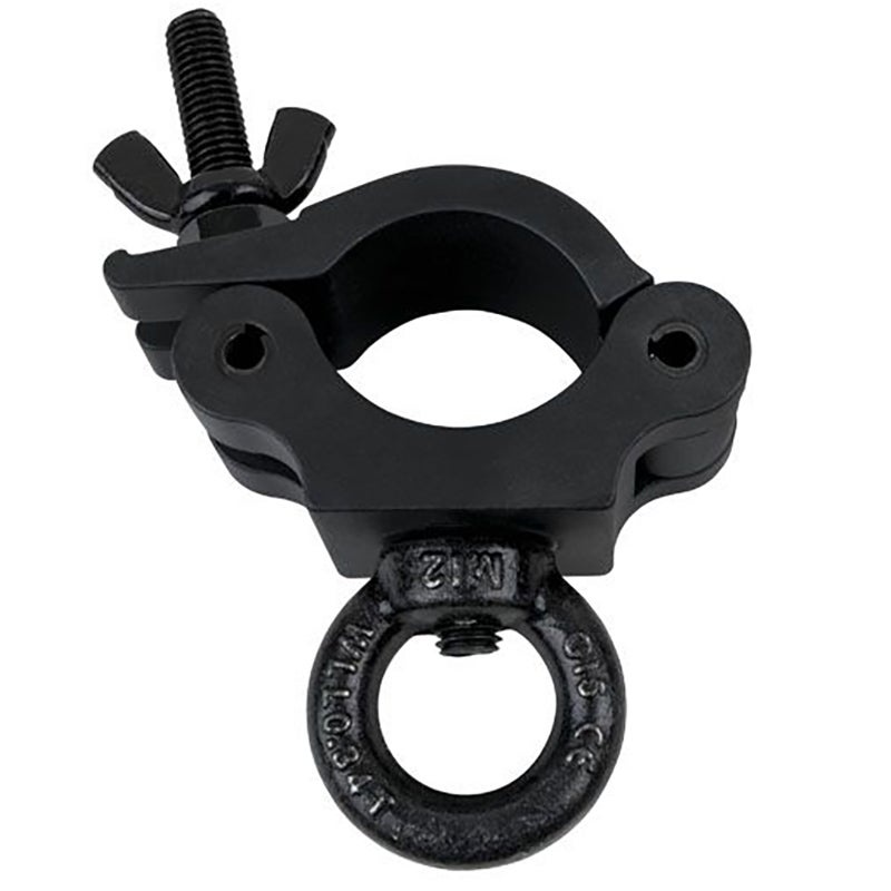 Showtec Half Coupler + Eye 340 kg Black for 50mm tube, Montage Lichttechnik, Schwarz - Image 3
