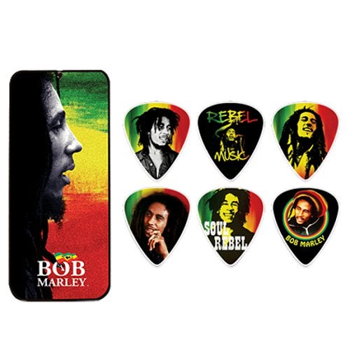 Dunlop BOB-PT02H Bob Marley Rasta Series médiators (heavy)