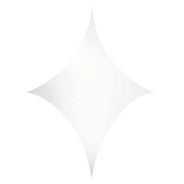 Showtec Stretch Shape Diamond paño blanco 500 cm x 250 cm DIN 4102 B1