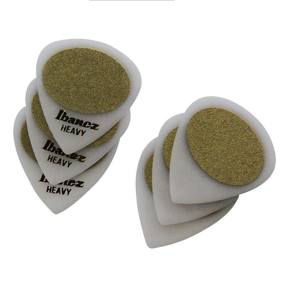 Ibanez BPA16HS-WH set de 6 púas blancas Rubber Grip Medium