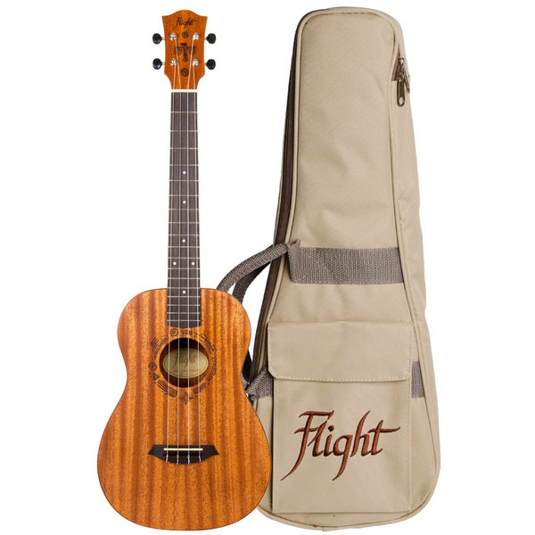 Flight Designer Series DUB38E elektrisch-akoestische bariton ukelele met gigbag