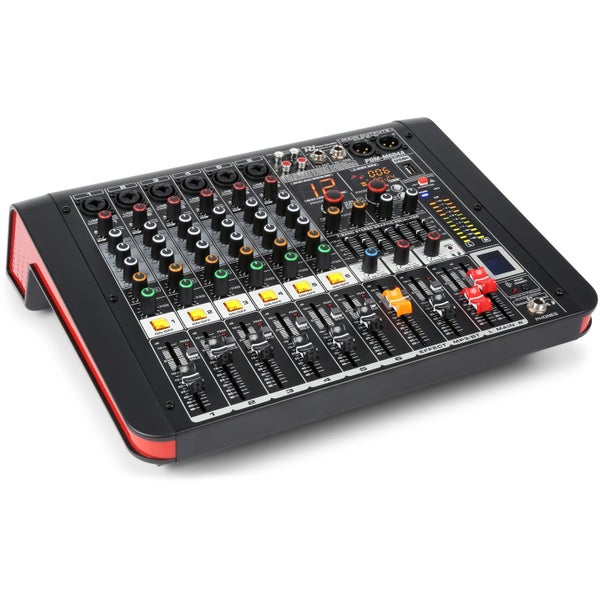 Power Dynamics PDM-M604A 6-kanaals mixer met ingebouwde versterker