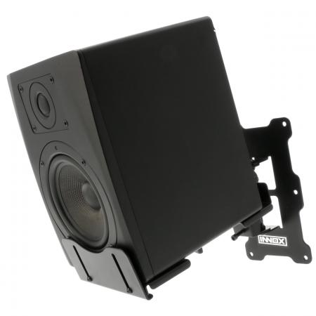 Lot De 2 Supports Muraux Rétractables Pour Barres De Son - En Acier Carbone Noir, Pour Bureau Ou Studio