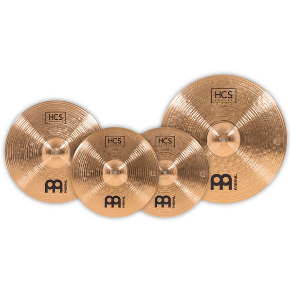 Meinl HCSB141620 HCS Bronze pack cymbales 14, 16, 20 pouces