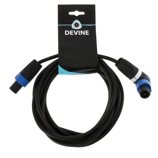Devine SPE117/5 Straight to Right-Angled Speaker Cable, 5m