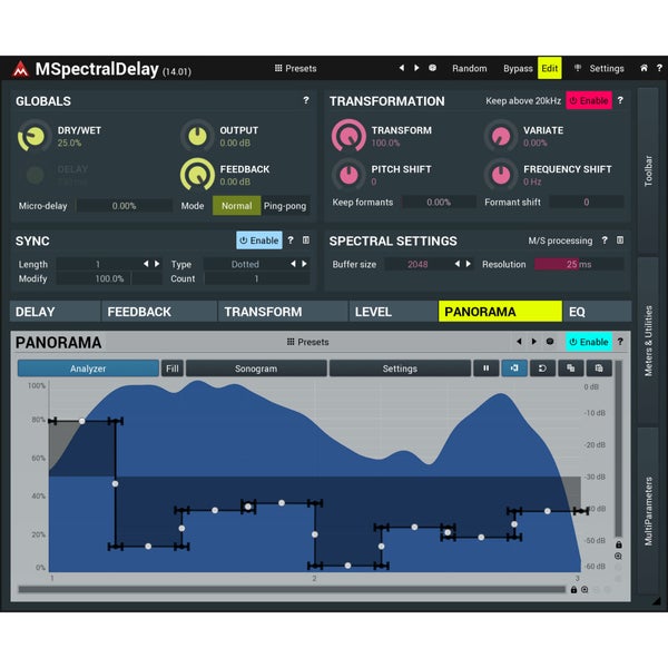 MeldaProduction MSpectralDelay (téléchargement)