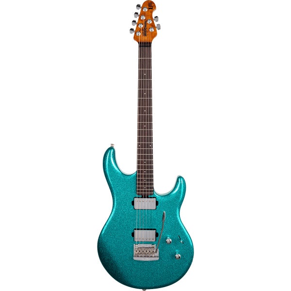 Music Man Steve Lukather Luke III Ocean Sparkle met koffer