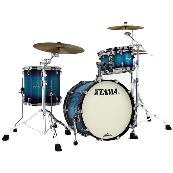 Tama Starclassic Maple Molten Electric Blue Burst 3-Piece Shellset with Black Nickel Hardware