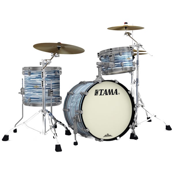 Tama Starclassic Maple Blue & White Oyster Smoked Black Nickel 3-Piece Shell Set
