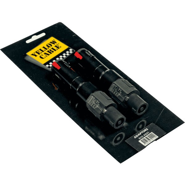 Yellow Cable AD31 Speakon male - 6.3 mm female TS Jack verloopplug (2 stuks)