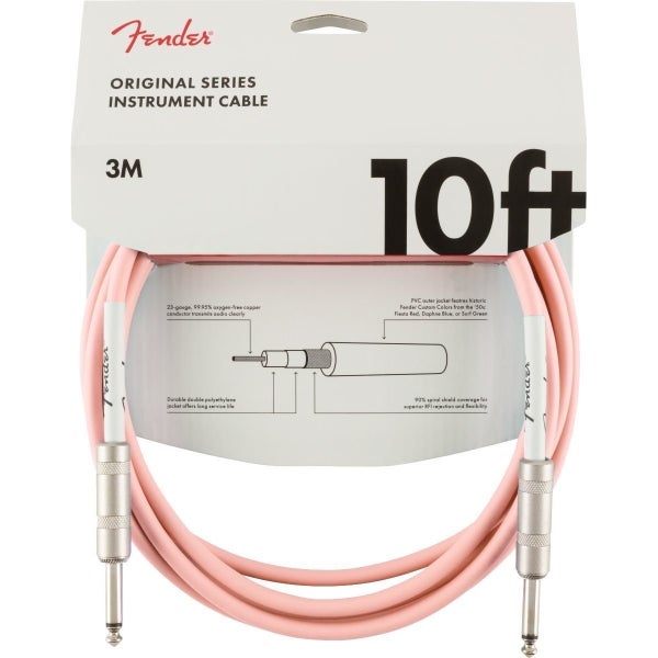 Fender Original Cables câble d'instrument 3 m, gaine rose
