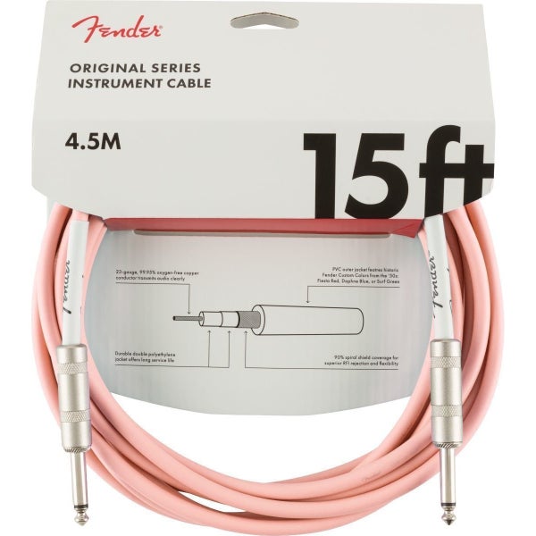 Fender Original Cables câble d'instrument 4,5 m, gaine rose