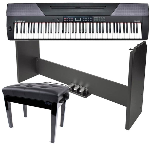 Medeli SP4000 Digital Piano + Base Frame with Pedals and Bench