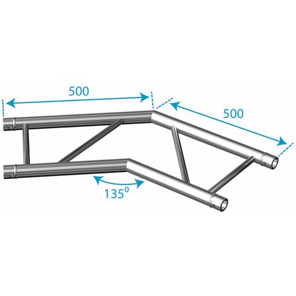 NEXT Truss NH32-L135H angle à 135° horizontal structure échelle (truss)