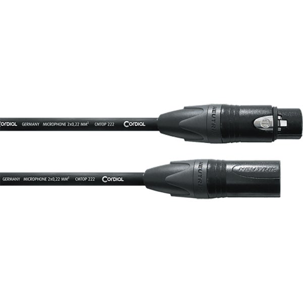 Cordial CSM5FM-GOLD ENCORE XLR Male - XLR Female Signal Cable (Black, 5m)