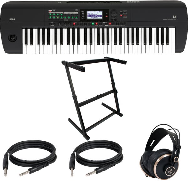 Korg i3 BK Keyboard Workstation Pack 3
