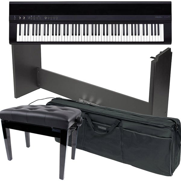 Medeli SP201+ Digital Piano (Black) + Frame, Piano Bench and bag