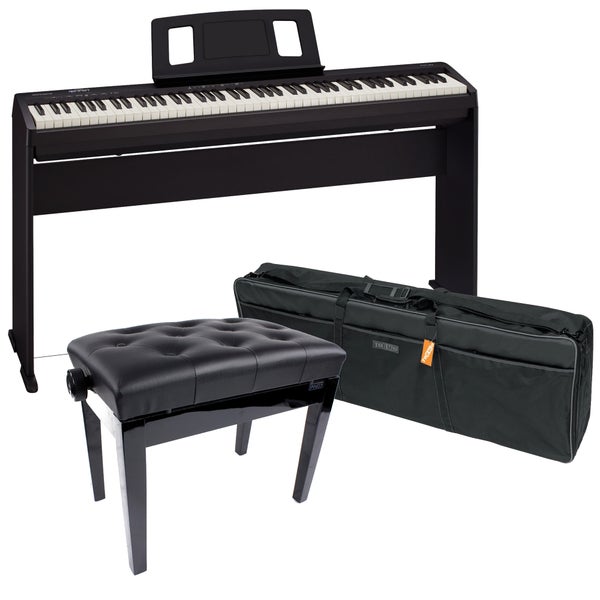 Roland FP-10 Digital Piano (Black) + Frame, Piano Bench and Bag