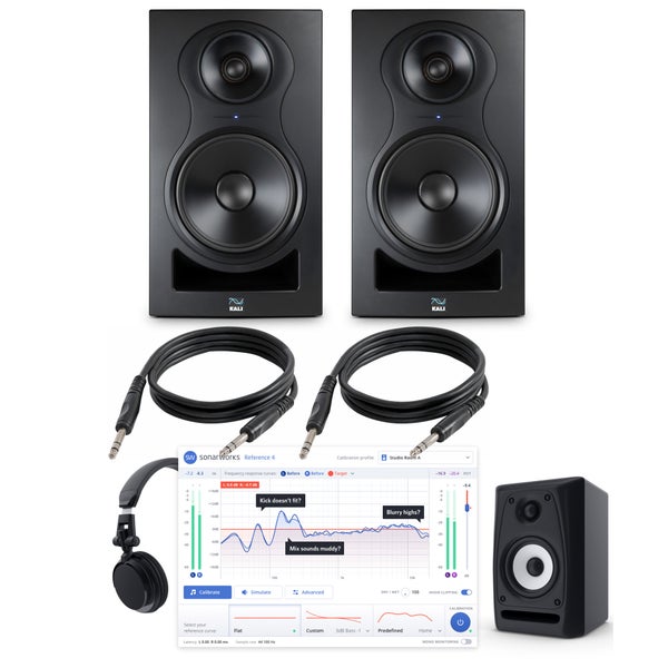 Kali Audio IN-8 Pack with Monitor Calibration and Cables