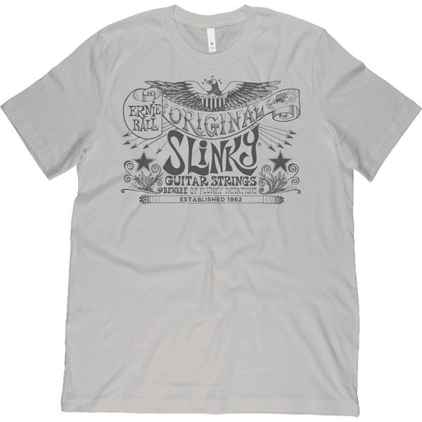 Ernie Ball Original Slinky S T-shirt zilver