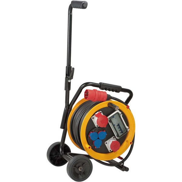 Brennenstuhl Brobusta 1319200 enrouleur de câble IP44 CEE 2 avec 3 prises de terre, 30 mètres